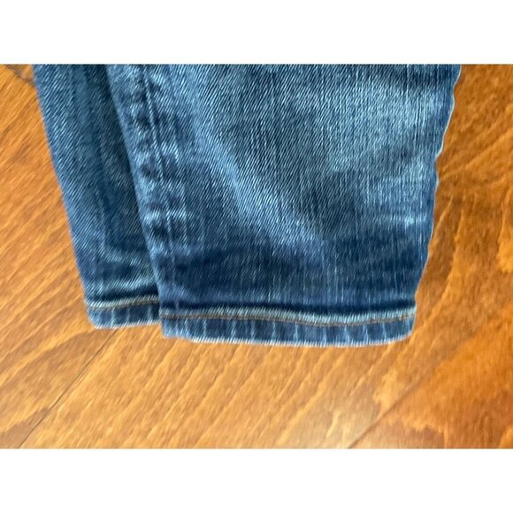 Madewell Jeans High Riser Skinny Zip Fly Distressed Stretch Denim Blue Sz 27 - Picture 4 of 8